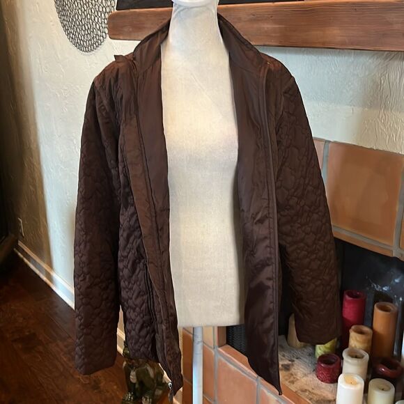 Vintage Walt Disney World Brown Quilted Mickey Mouse Jacket, M! - Picture 2 of 11